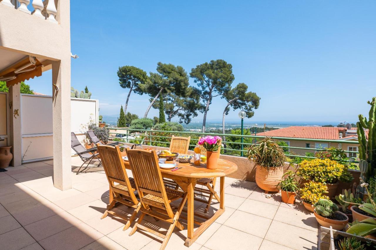 La Cle Vue Mer, Clim, Terrasse, Parking A Hyères Kültér fotó