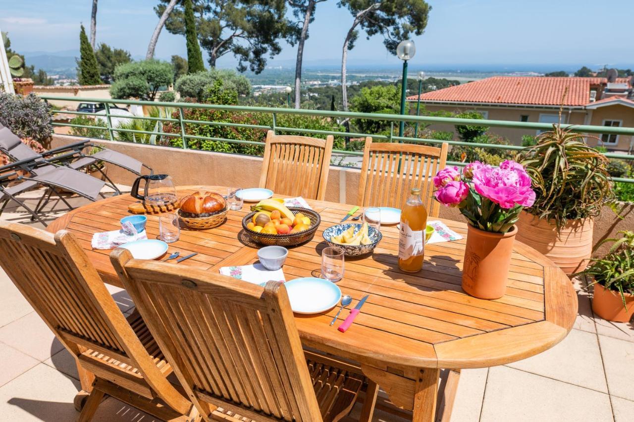 La Cle Vue Mer, Clim, Terrasse, Parking A Hyères Kültér fotó