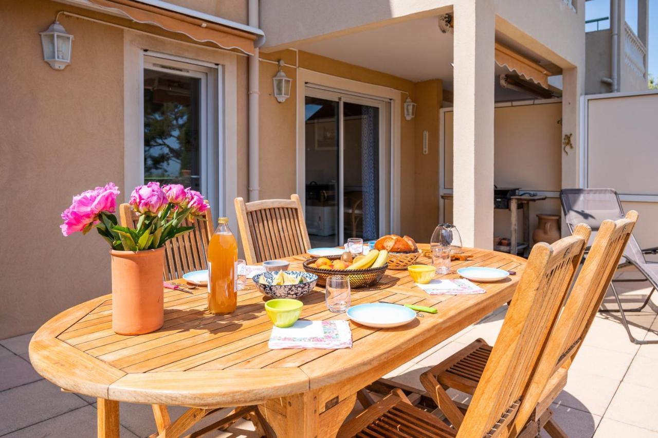 La Cle Vue Mer, Clim, Terrasse, Parking A Hyères Kültér fotó